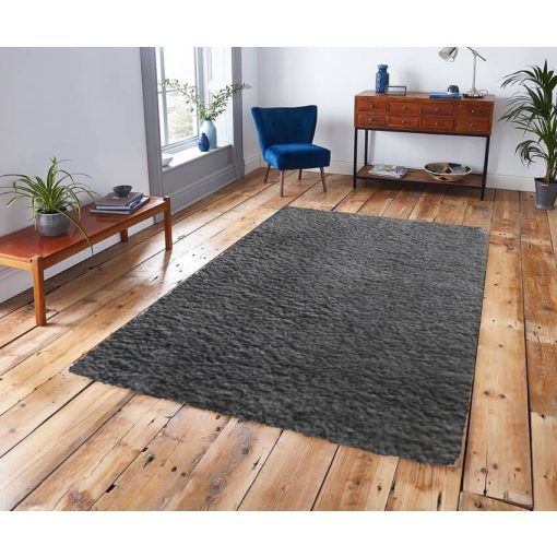 Calliope Antracit Szürke Shaggy Szőnyeg 125 x 200 cm