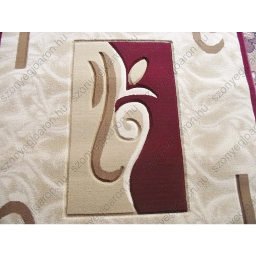 Öpusz Vastag szőnyeg bézs-bordó 125x200