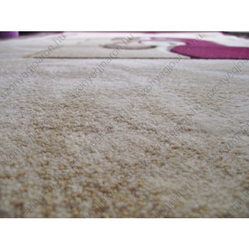 Öpusz Vastag szőnyeg bézs-bordó 125x200