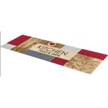 Fanyarka konyhai szőnyeg bordó bézs 50 x 150 cm