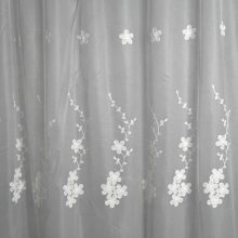 Rodelinda Fehér mintás Organza Függöny 250 x 300 cm