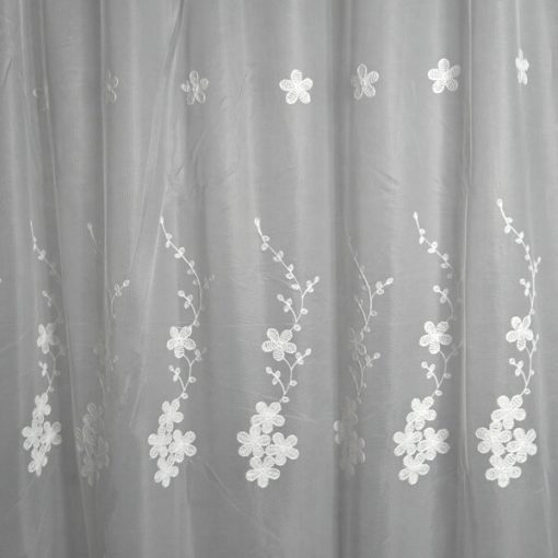 Rodelinda Fehér mintás Organza Függöny 250 x 300 cm