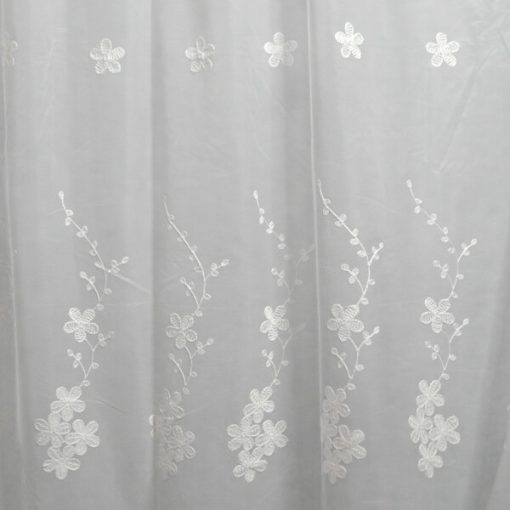 Rodelinda Fehér mintás Organza Függöny 250 x 300 cm
