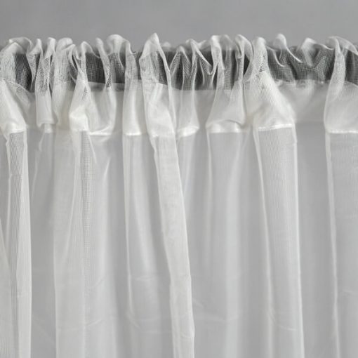 Rodelinda Fehér mintás Organza Függöny 250 x 300 cm