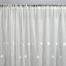 Rodelinda Fehér mintás Organza Függöny 250 x 300 cm