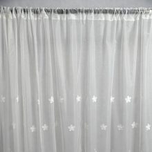 Rodelinda Fehér mintás Organza Függöny 250 x 300 cm