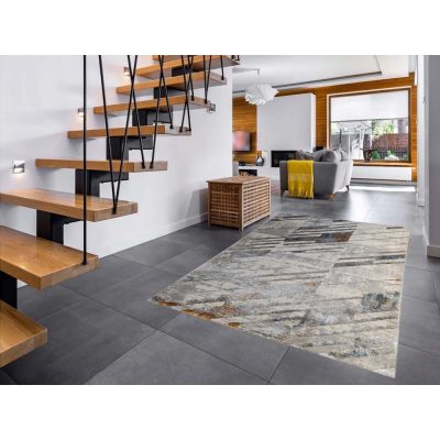 Gedő modern szőnyeg 80 x 150 cm szürke bézs