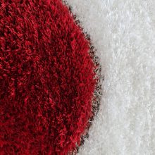 Geréb puha shaggy szőnyeg 80 x 150 cm piros szürke