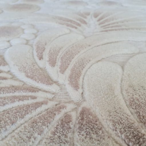 Giordano puha bézs klasszikus szőnyeg 3D virágos