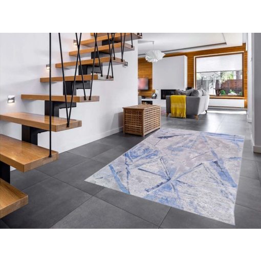 Glatten Modern Szőnyeg Kék Bézs 125 x 200 cm
