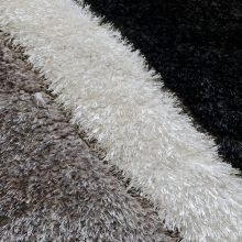 Gorán puha shaggy szőnyeg 80 x 150 cm szürke fekete