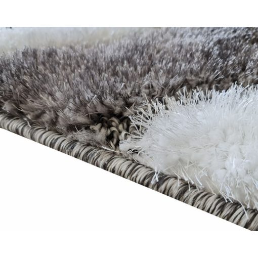 Gorán puha shaggy szőnyeg 80 x 150 cm szürke fekete