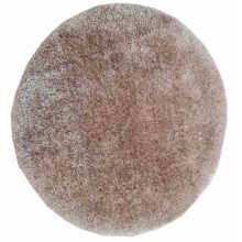 Guaro kerek shaggy szőnyeg 160 cm világosbarna