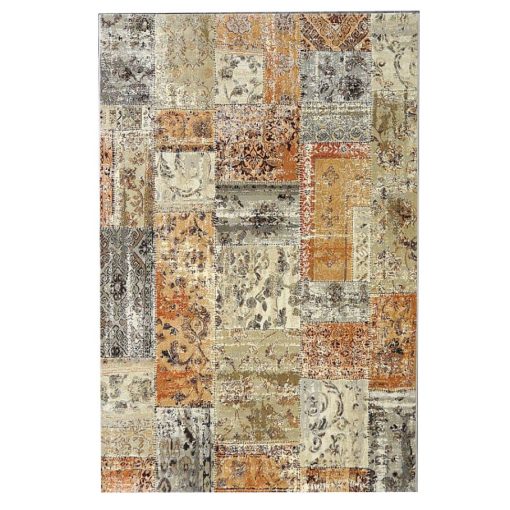 Gustaf patchwork szőnyeg 160 x 230 cm arany bézs