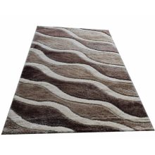 Hardin prémium shaggy szőnyeg 80 x 150 cm barna bézs