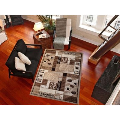 Havadi modern barna szőnyeg 80 x 150 cm