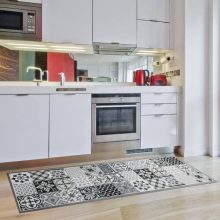 Hendri Konyhai Szőnyeg Patchwork szürke 60 x 150 cm