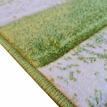 Hernád Modern Szőnyeg Zöld Fekete Bézs 125 x 200 cm