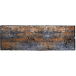 Izland konyhai szőnyeg bézs barna kék 50 x 150 cm