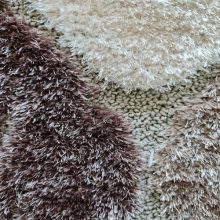 Jászon prémium shaggy szőnyeg 125 x 200 cm bézs barna