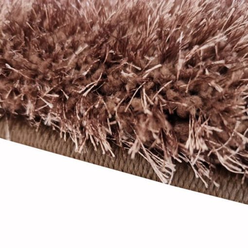 Kambodzsa barna shaggy szőnyeg puha vastag 80 x 150 cm