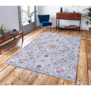   Katalin Klasszikus vintage szőnyeg Szürke Bézs Virágmintás