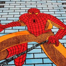 Spiderman Pókemberes Gyerekszőnyeg Kék 125 x 200 cm