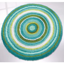 Kobalt kerek fürdőszoba szőnyeg türkiz 80 cm Kleine Wolke