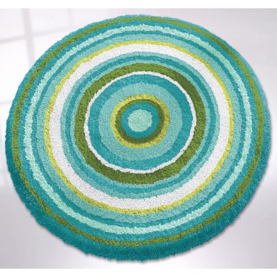   Kobalt kerek fürdőszoba szőnyeg türkiz 80 cm Kleine Wolke