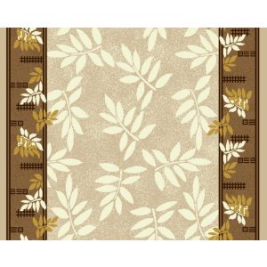 Lencsi Tekercses Futószőnyeg virágmintás bézs