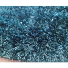 Elenor kerek shaggy szőnyeg 120 cm éjkék