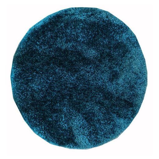 Elenor kerek shaggy szőnyeg 120 cm éjkék