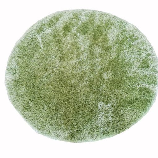 Localita kerek shaggy szőnyeg 120 cm zöld