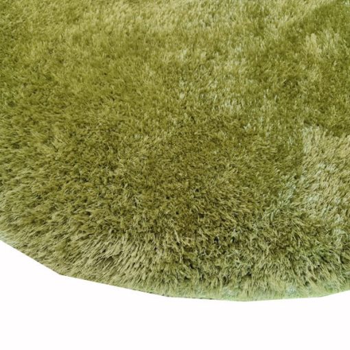 Localita kerek shaggy szőnyeg 120 cm zöld