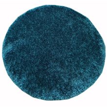Elenor nagy kerek shaggy szőnyeg 200 cm éjkék