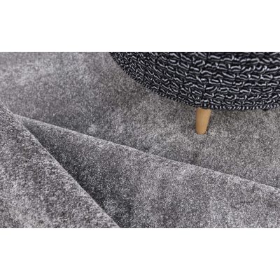Manipur Modern Shaggy Padlószőnyeg 4 m széles Szürke