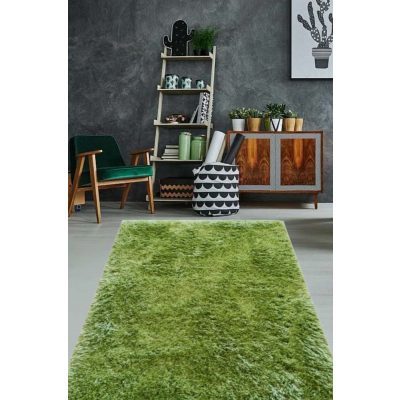Midori zöld shaggy szőnyeg 200 x 300 cm prémium