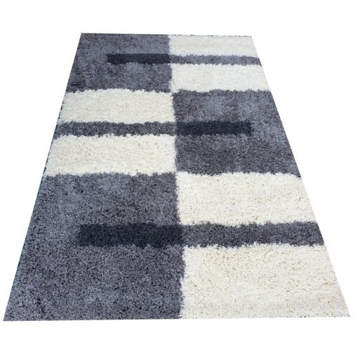 Molise nagyméretű modern shaggy szőnyeg szürke 250 x 350 cm