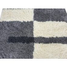 Molise nagyméretű modern shaggy szőnyeg szürke 250 x 350 cm