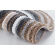 Montana kerek fürdőszoba szőnyeg 80 cm barna bézs Kleine Wolke