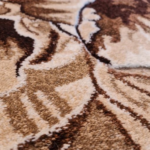 Mulán Barna 3D Virágmintás Modern Szőnyeg 125 x 200 cm