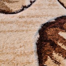 Mulán Modern Virágmintás Barna Szőnyeg 150 x 230 cm