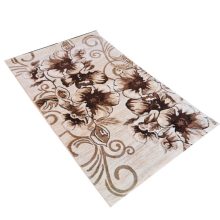 Mulán Modern Virágmintás Barna Futószőnyeg 80 x 300 cm