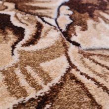 Mulán Modern Virágmintás Barna Futószőnyeg 80 x 300 cm