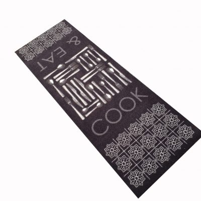   Naim Konyhai Szőnyeg Antracit Modern Csúszásgátlós 50 x 150 cm