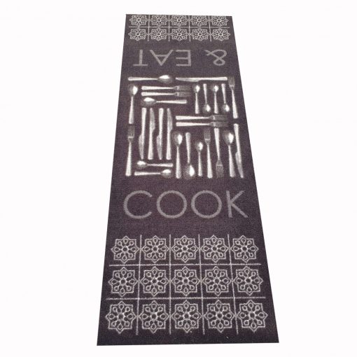 Naim Konyhai Szőnyeg Antracit Modern Csúszásgátlós 50 x 150 cm