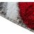   Nasszer piros szürke shaggy szőnyeg 250 x 350 cm extra puha