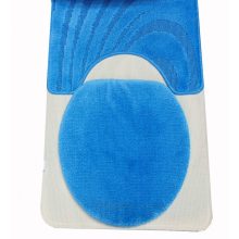 Noel 3 részes Kék Fürdőszoba Szőnyeg Szett 50 x 80 cm