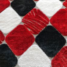 Oberon piros szürke shaggy szőnyeg 250 x 350 cm prémium modern