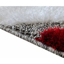 Oberon piros szürke shaggy szőnyeg 250 x 350 cm prémium modern